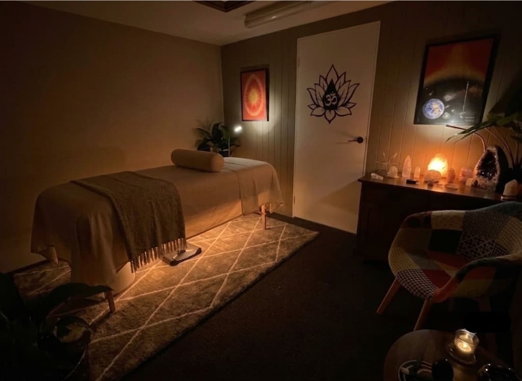 Our peaceful Reiki healing room sanctuary